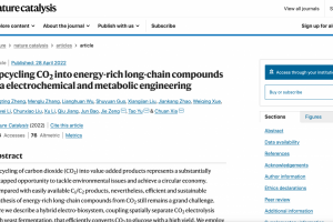 TECH：Chinese scientists find new way to transform CO2 into glucose and fatty acids