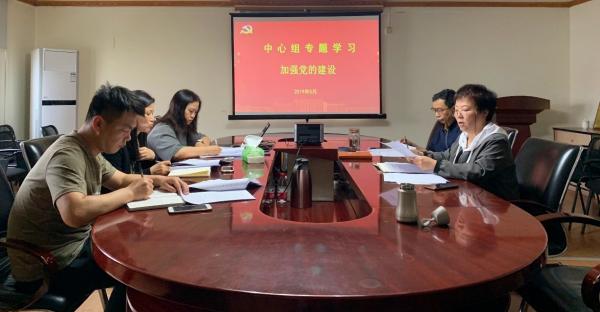 出版社党总支中心组专题学习《中共中央关于加强党的政治建设的意见》