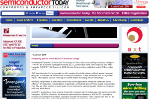 半导体国际知名媒体专题报道张波教授团队GaN-on-Si功率器件研究成果