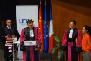 李言荣院士被授予法国蒙彼利埃二大荣誉博士学位