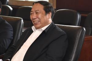 中央纪委驻教育部纪检组组长吴道槐一行来校调研