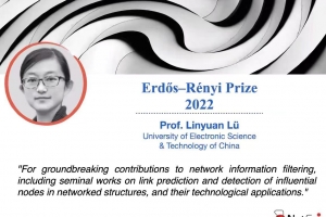【新征程 创一流】基础院吕琳媛教授获2022年Erdős-Rényi奖