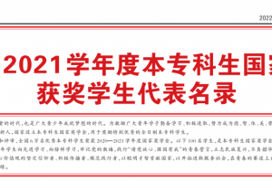 《人民日报》刊登我校国家奖学金获奖学生代表优秀事迹