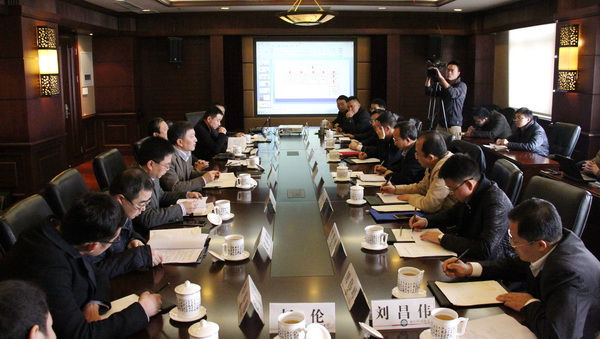 郫县县长杨东升一行来校洽谈合作