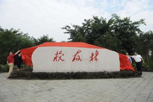 【校庆】学校举行校友林启动仪式