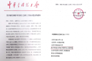电子学院被授予 “2023年全国工会职工书屋示范点”荣誉称号