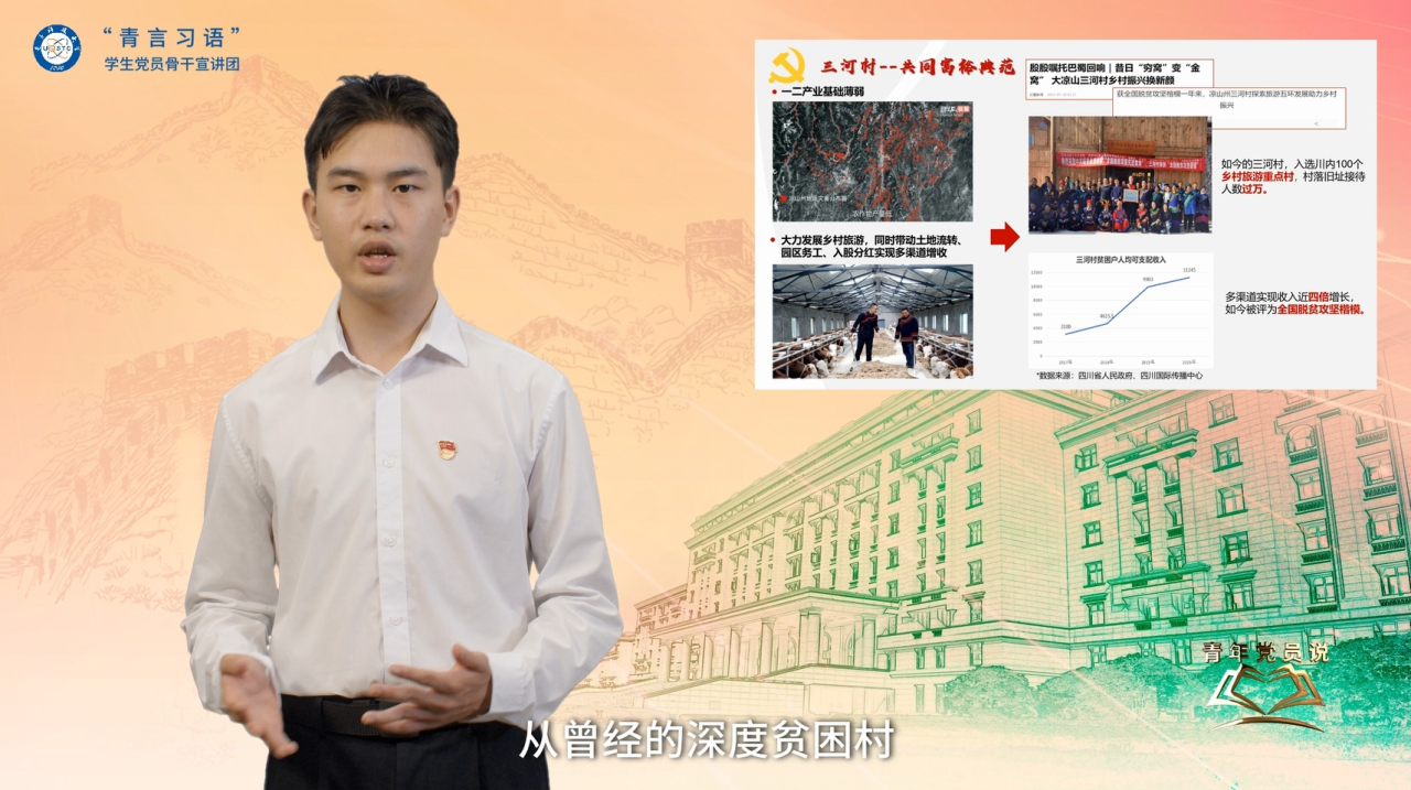 学校组织辅导员理论宣讲团和学生党员骨干宣讲团参加“青年党员说”研学活动