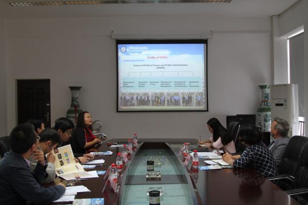 英国东伦敦大学学术合作部部长Philip Goddard到访政管学院洽谈合作