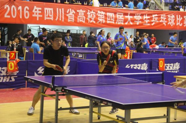 我校代表队在省高校第四届大学生乒乓球比赛中获佳绩