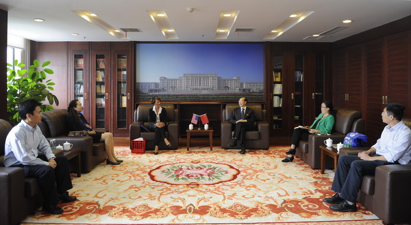 王志强书记会见美国城市联盟执行副主席Antoinette A. Samuel