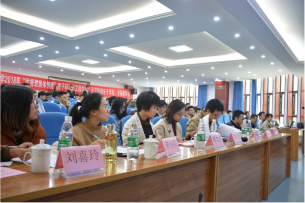 电子学院举行2018学年优秀班集体答辩会