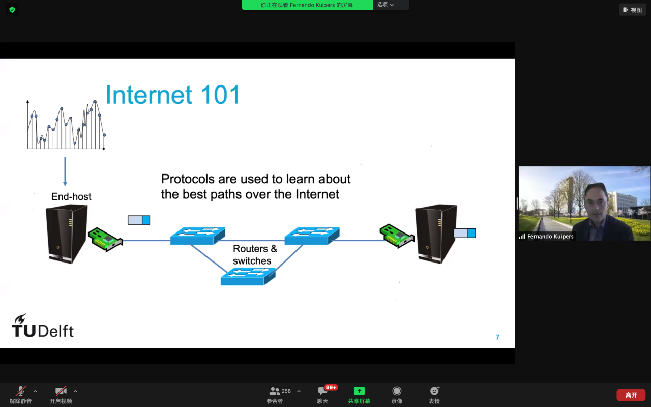荷兰代尔夫特理工大学Fernando Kuipers教授做客信通论坛