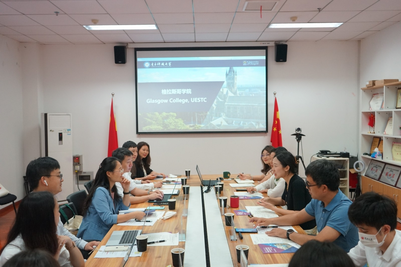 成都大学斯特灵学院来访格拉斯哥学院调研合作办学