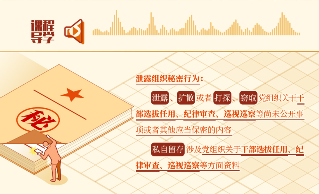 党纪学习教育•每日一课丨这些做法，属于泄露组织秘密行为