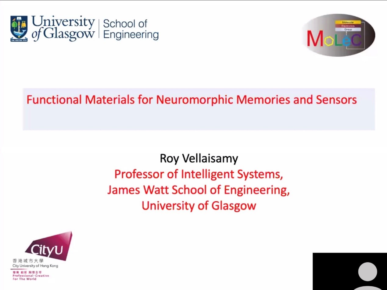 格拉斯哥大学Roy Vellaisamy教授做客成电学术讲坛