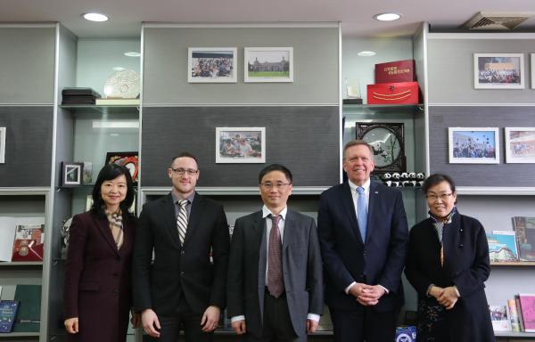 美国德雷塞尔大学来校洽谈合作