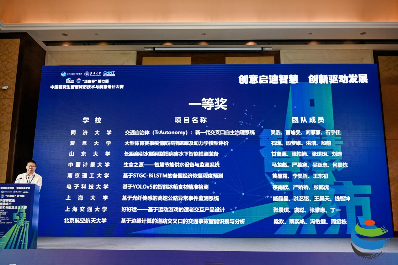 我校在中国研究生智慧城市技术与创意设计大赛中获佳绩