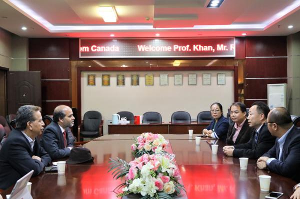 加拿大纽芬兰纪念大学Faisal Khan教授一行来访机电学院