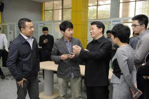 团中央书记处书记傅振邦来校调研创新创业工作