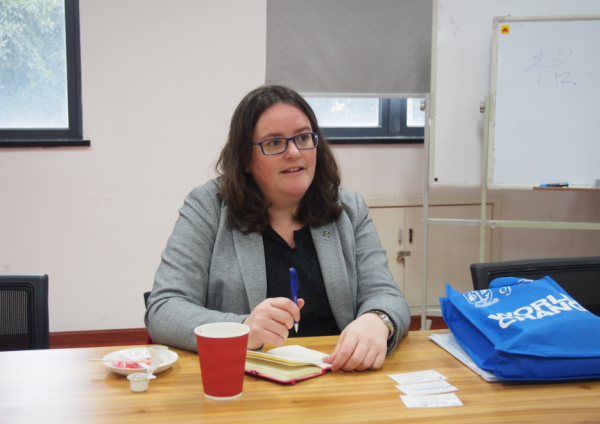 格拉斯哥大学国际处副处长Caroline Boddie女士访问我校