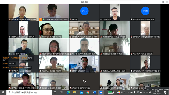 机电学院研究生党支部开展“七十三载承兴复，百年盛会启新程”线上联合主题党日活动