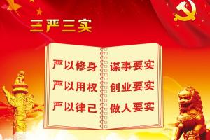 学校领导班子组织“三严三实”专题教育第二次集中学习