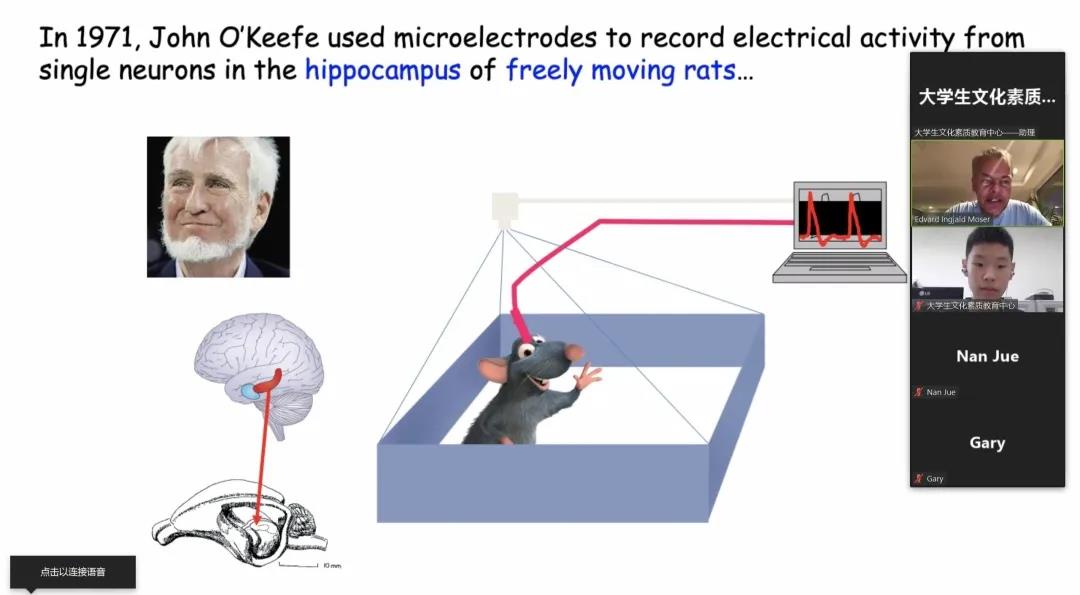 【成电讲坛】诺奖得主爱德华·莫泽教授讲解大脑的定位系统