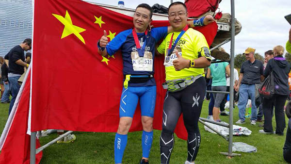 EMBA校友在芝加哥马拉松赛中取得优异成绩