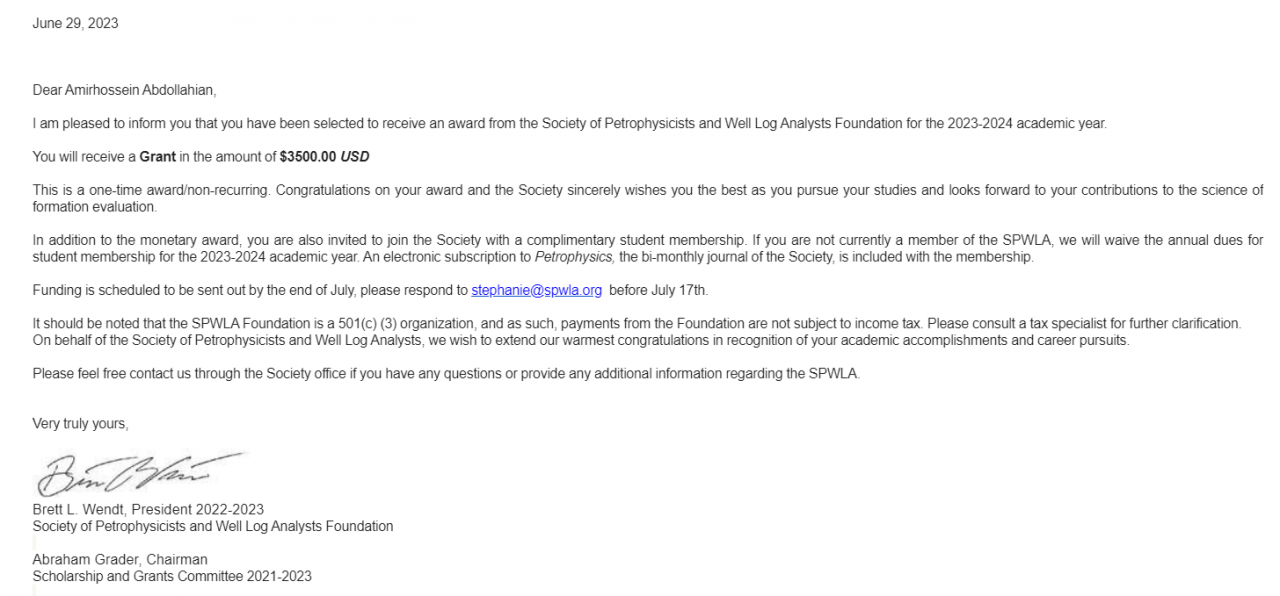 资源与环境学院来华留学博士生获国际学会研究资助奖励