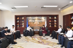 崇州市委书记陈茂禄一行来校访问