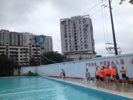 学校开展防汛专项训练