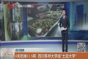 四川卫视：6天吃掉11.5吨 四川多所大学成“土豆大学”