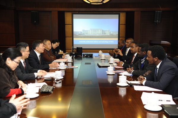 埃塞俄比亚科技部代表团来校洽谈合作