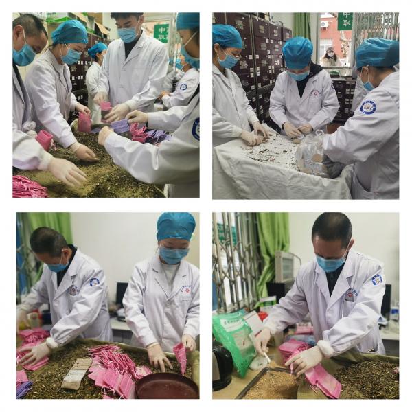 校医院为留校师生送出防疫香囊