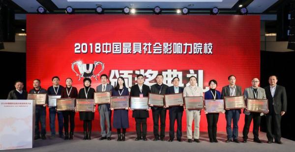 网络教育学院荣获“2018中国最具社会影响力院校”称号