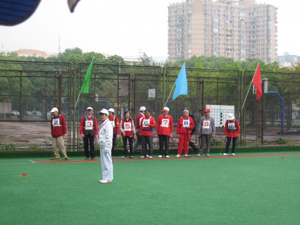 我校老年门球队参加省高校门球赛获团体第二名