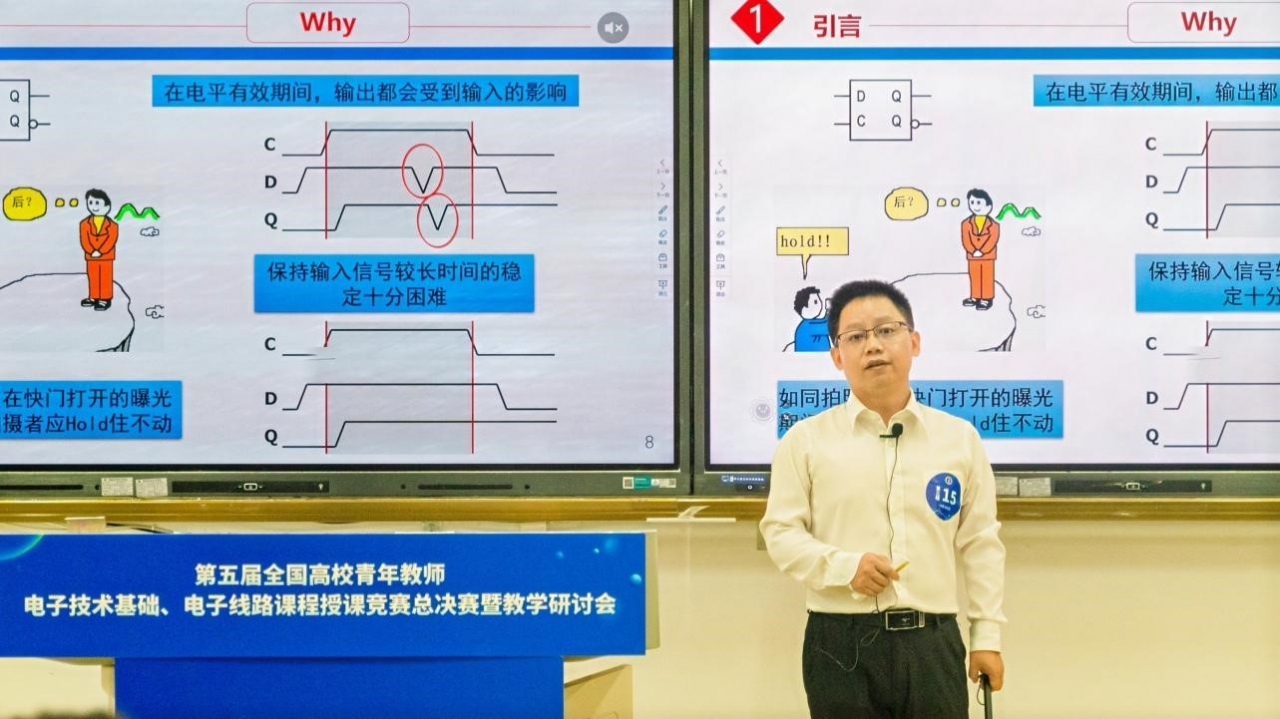 自动化学院杨扩军教授在“第五届全国高校青年教师电子技术基础、电子线路课程授课竞赛”中获一等奖