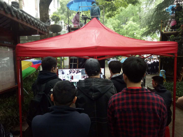 我校研发的“无线视频传输技术”在湖南卫视成功应用