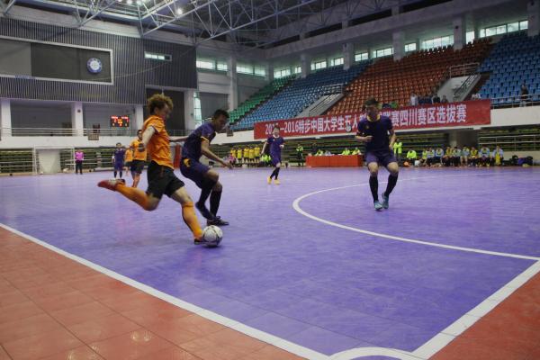 我校卫冕特步中国大学生五人制足球联赛四川赛区冠军